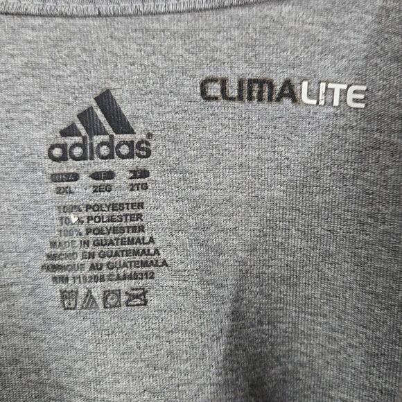 ADIDAS Football Men's 2XL Climalite Active Training Athletic Tee Exercise Shirt - Picture 4 of 7